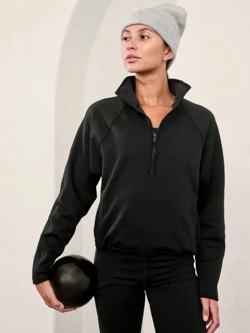 Athleta Women's Altitude Edge Half-Zip Sweatshirt Top New
